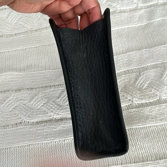 Burberrys Clutch Bag Leather Black vintage - Picture 6 of 16